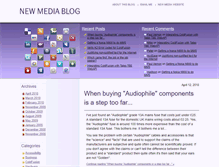 Tablet Screenshot of blog.newmediadevelopment.net